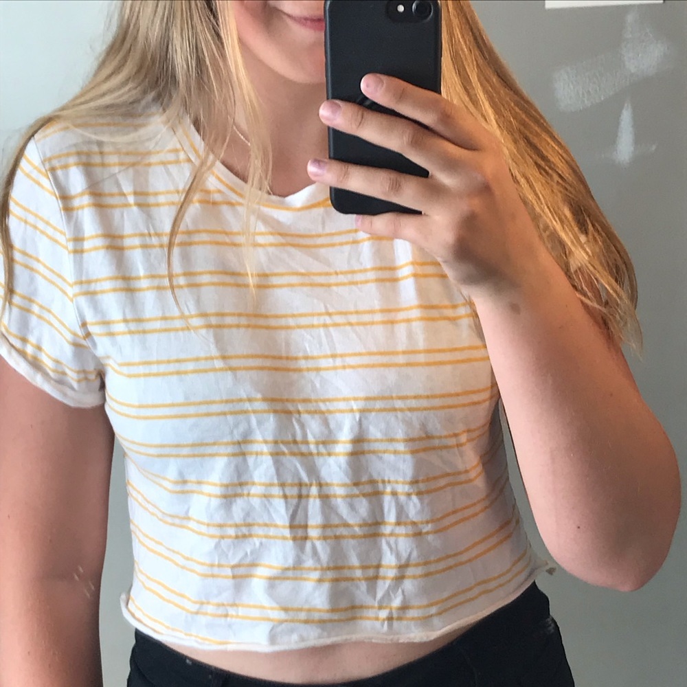 Cropped stripe top